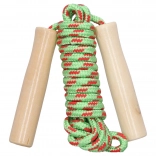 Preskakovalna vrv z lesenim ročajem 250 cm