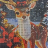 Diamantno slikanje Božični Severni Jelen 23x30cm