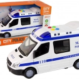 Policijska kombi vozila s trenjskim pogonom, lučmi in zvoki