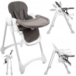 Jedilni stolček Deli siv