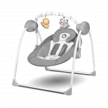 Otroški gugalni stol Ruben siva in turkizna