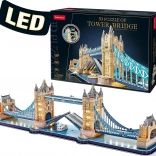 Svetleče 3D puzzle Tower Bridge – 222 koščkov