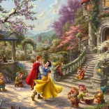 Puzzle SCHMIDT DISNEY Sneguljčica pleše v sončnih žarkih – 1000 kosov