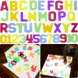 Prosojna števila in črke 38 kosov MasterKidz
