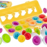 Izobraževalna sestavljanka jajčka za otroke – prepoznavanje oblik