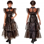 Otroški kostum obleka WEDNESDAY Rave'n Dance 142–154 cm (11–13 let)