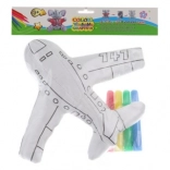 Barvalo letalo s pralnimi flomastri