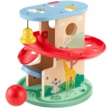 Lesena kroglična proga hiška