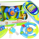 Interaktivni glasbeni niz za otroke - volan, telefon in ključi