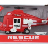Gasilski helikopter na baterije s svetlobo in zvokom