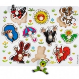 Velike lesene vstavljanke KRTEK