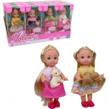 Punčka s kužkom 11 cm