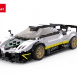 Gradbeni komplet avtomobila 1:28 PAGANI ZONDA R od Rastar, bela