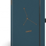 Beležka Zodiak Rak, črtna 13 × 21 cm