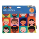 Petit Collage domine 2 v 1: čustva in številke