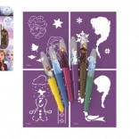 Pisala na pihanje s šablonami Ledeno kraljestvo