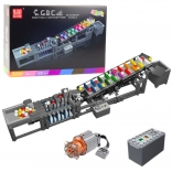 Komplet za sestavljanje kroglične steze z električnim motorjem – 1281 kosov