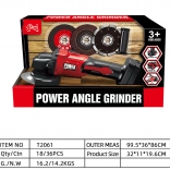 Interaktivni otroški akumulatorski brusilnik za otroke 3+ z varnim kolutom in tremi zamenljivimi diski