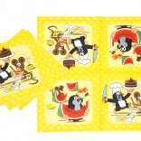 Zabavne serviete Krtek in prijatelji 33 cm, 12 kos