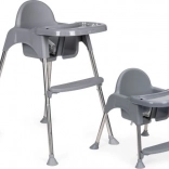 otroški stolček za hranjenje 2v1 s pladnjem in pasovi ECOTOYS