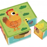 Lesene kocke kmetija 2Kids Toys