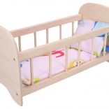 Lesena posteljica za punčke