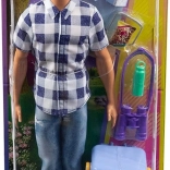 Barbie Ken kampiranje – lutka z dodatki