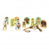 Leseni zahodni pištol z tarčami VILAC