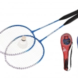 Badmintonski komplet 2 loparja in 1 žogica v etuiju, 64 cm