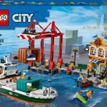 LEGO City morsko pristanišče s tovorno ladjo 60422