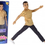 Punčka deček PAULO v karo srajci