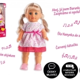 Punčka Barunka, ki hodi in poje v češčini, 42 cm
