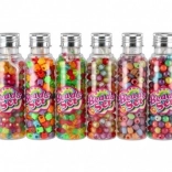 Plastične perlice s vrvico v škatlici – mešanica barv