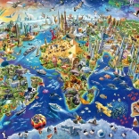 Sestavljanka Odkrij svet 1000 kosov SCHMIDT