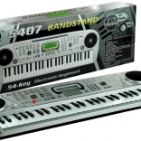 Otroške elektronske klaviature 54 tipk z LCD in mikrofonom